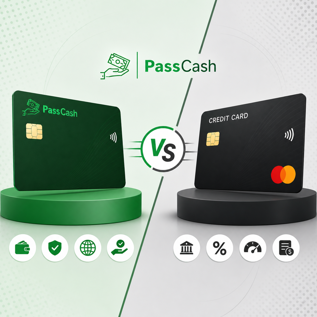 PassCash Physical Debit Card vs Credit Card: What’s the Difference?